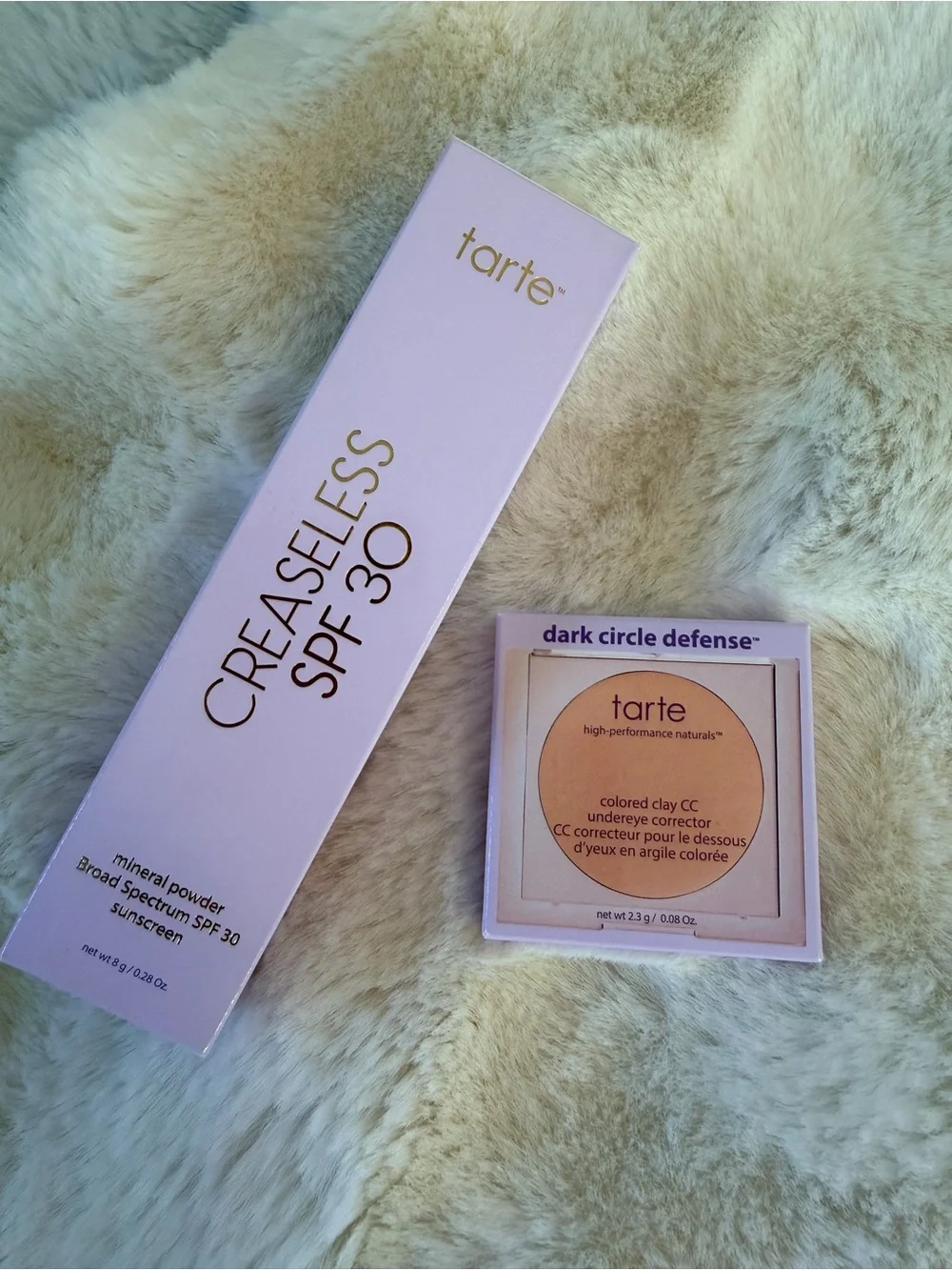 tarte Creaseless SPF 30 Concealer Stick & Dark Circle Defense - Peach NIB